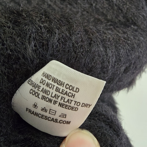 Jun & Ivy Black Eyelash Crop Button-Up Cardigan - Picture 10 of 10